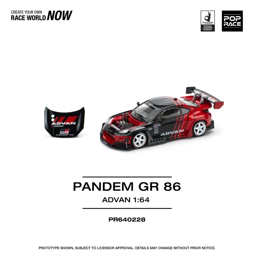 POP Race 1:64 Pandem GR86 ZN8  - Die Cast Car 1 64 recension och pris