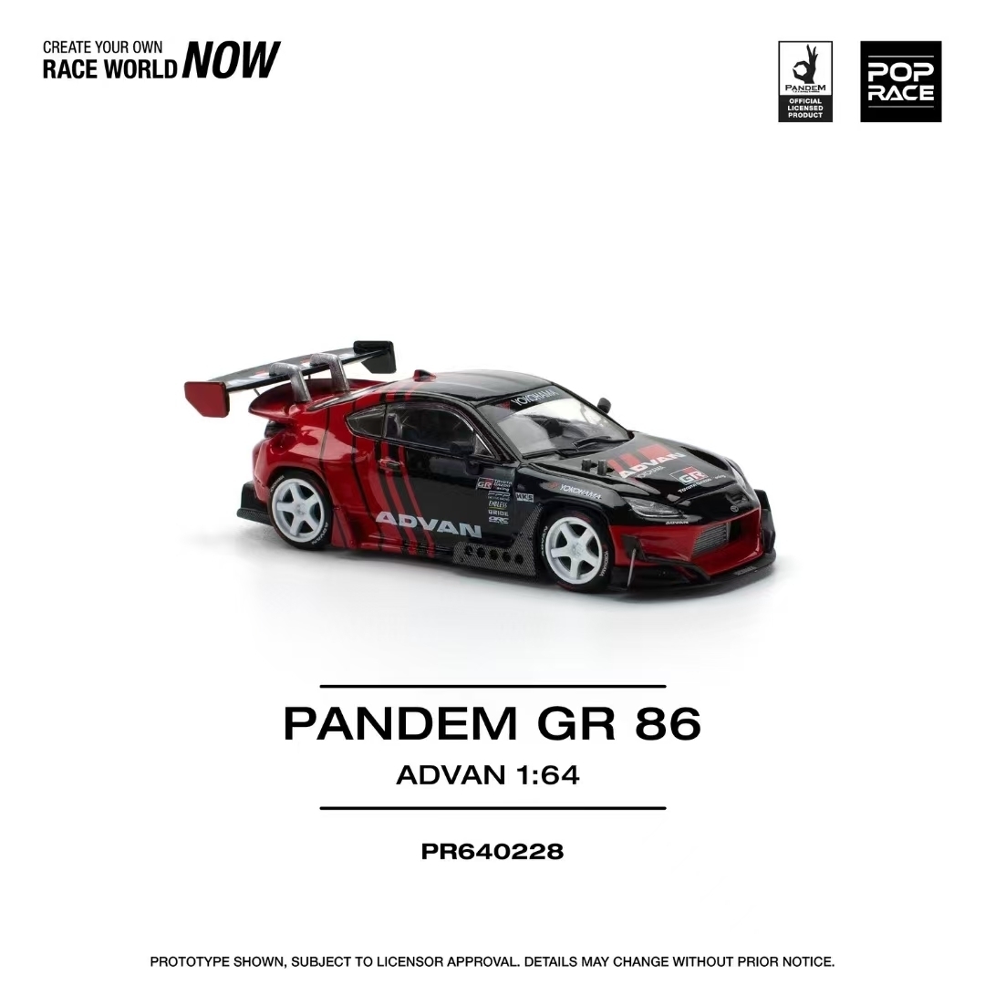 POP Race 1:64 Pandem GR86 ZN8  - Die Cast Car 1 64 recension och pris