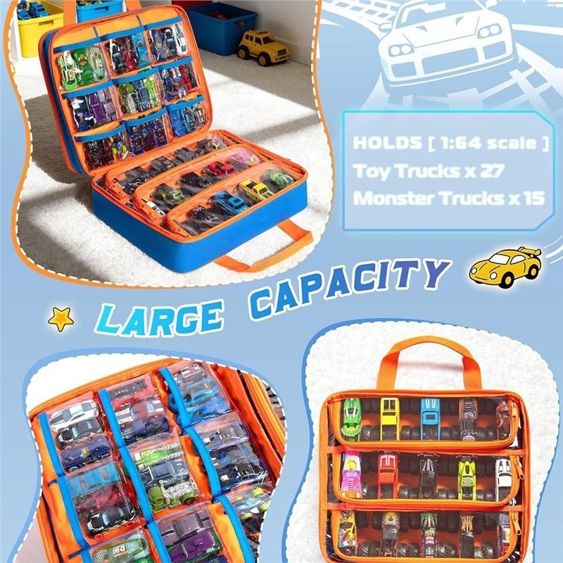 MACH- Truck Storage Case With  - Hot Wheels Car Monster Trucks recension och pris